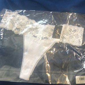 Fredricks of Hollywood white thong panty